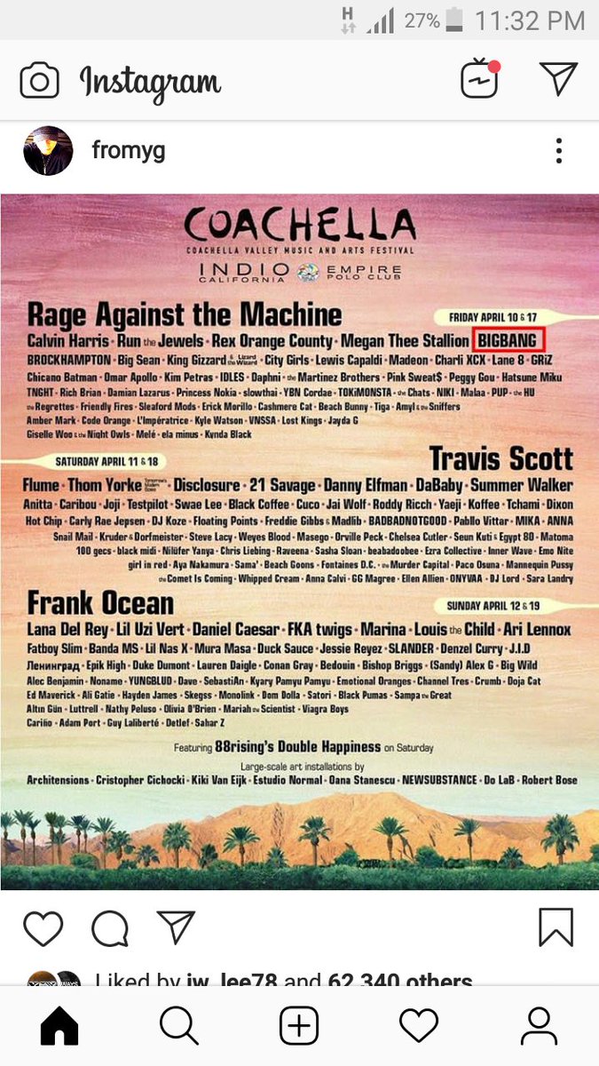 DarinkaCubanita's tweet photo. April 2020 !! #BIGBANG X #Coachella2020 🌴☀🎶🔥The glorious return of the KING of Kings..I feel it coming~!!!👏💥💓💥😭..🙏 https://t.co/0NUpp01rJq