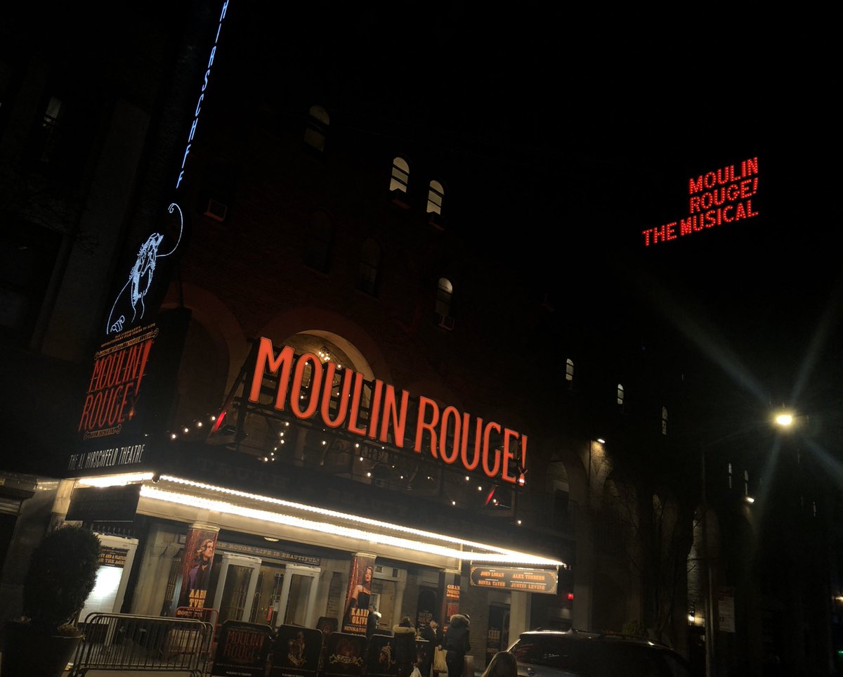 I had the best first evening in New York watching <a href="/MoulinRougeBway/">Moulin Rouge The Musical - Broadway</a> today! It’s INSANE! 💯✨