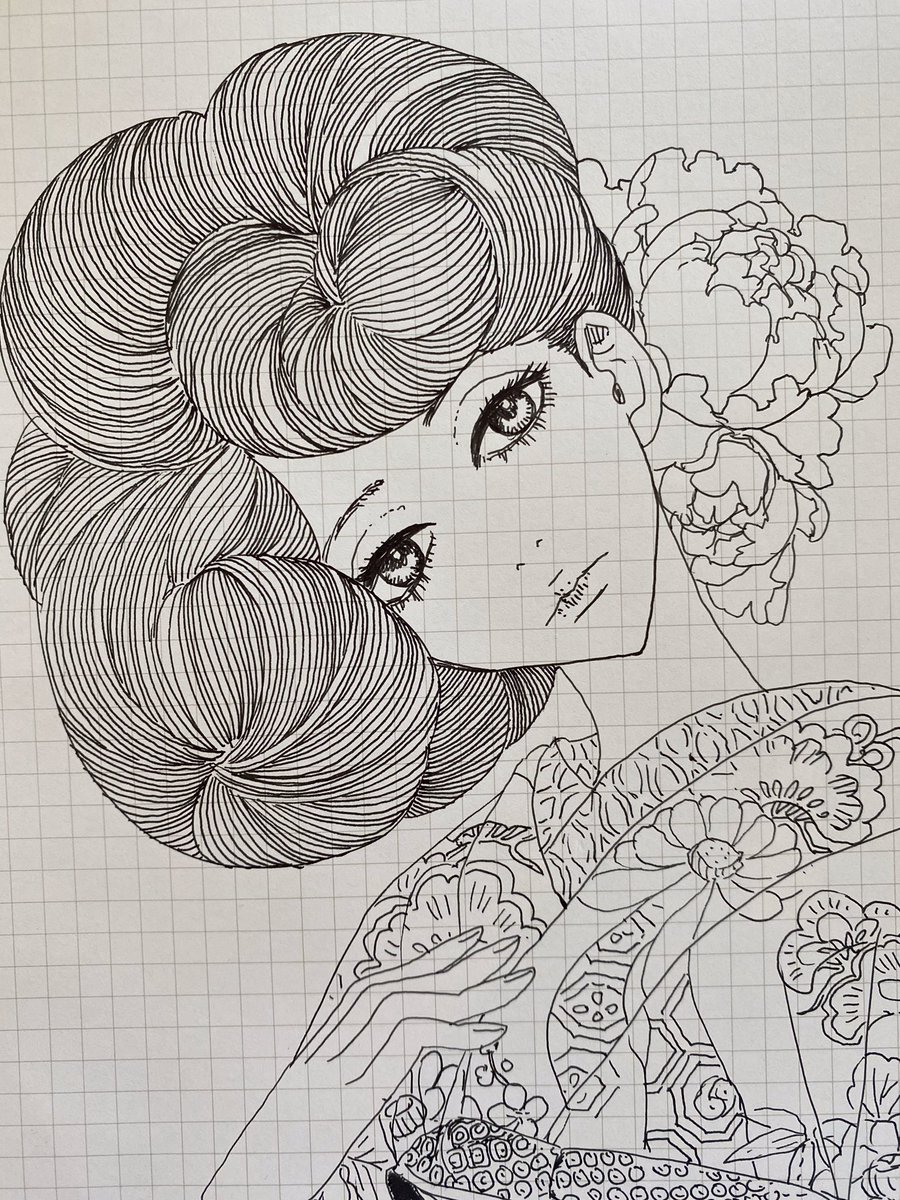 お年玉イラスト第二弾。
ぬりえにして遊んでね。モヨコ 