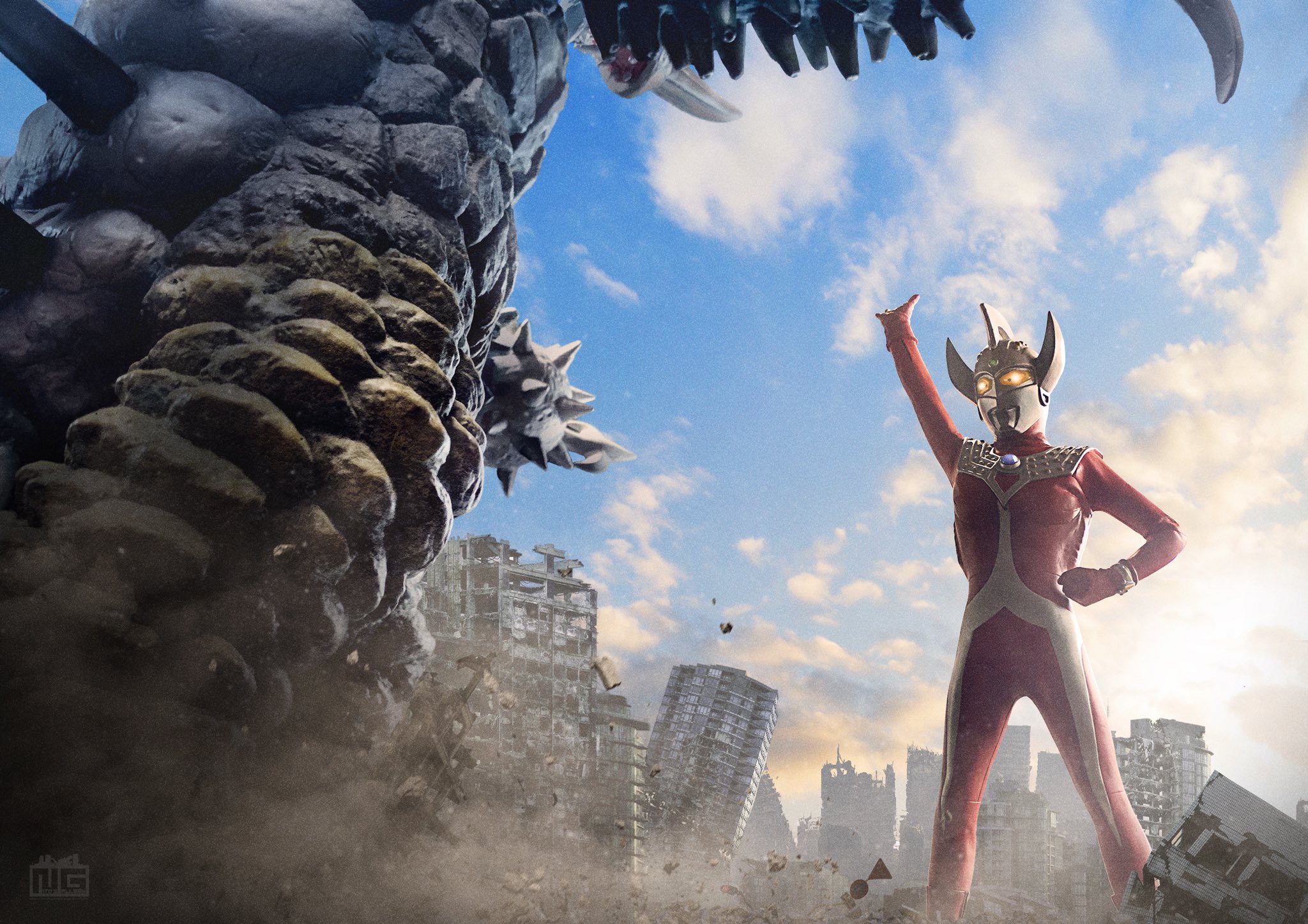Ito Nobuhiko 伊藤暢彦 ウルトラ兄弟を超えてゆけ 新年一発目の合成画像はこれ お正月らしい画像だ 笑 ウルトラマンタロウはエクスプラス タイラントはccpのソフビです デジラマ ウルトラマンタロウ Ultraman T Co Pr1xxdbifx