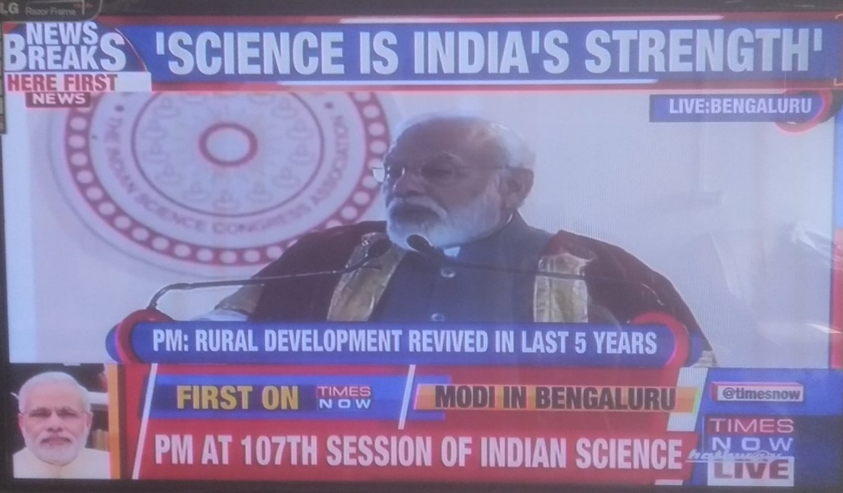 JumbuTweeple's tweet photo. #IndianScience💐
#IStemPortal
#PMROCKS
A BRILLIANT SPEECH ......
107th INDIAN SCIENCE CONFERENCE
GIVING A WAKE UP CALL !
SCIENCE IS INDIAS STRENGTH 🙏
POTENTIAL ENERGY OF NATION CAN MOVE KINETIC ENERGY !
TO CREATE #NEWINDIA https://t.co/ZGTpc5qyat