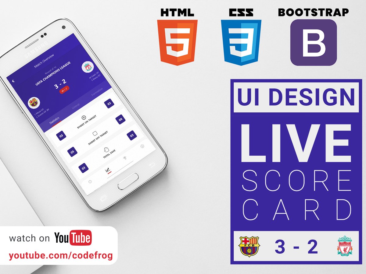I just Uploaded 'Live Score Card UI' on @UpLabs 👉 Download it here: uplabs.com/posts/live-sco…