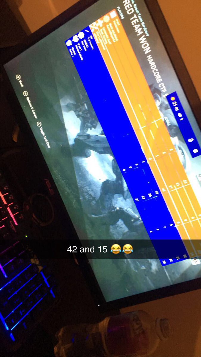 AJacoboski's tweet photo. First game hitting the stream 42 and 15 Jesus they bad tonight https://t.co/VrXTGIqbMm