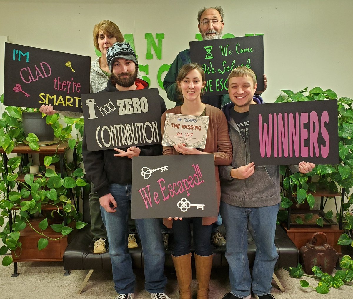 Under_Lock_Key's tweet photo. They found the TRUTH about the MISSING!! WTG!! Come see us again soon!! #escaperoom #somethingtodoinclovis https://t.co/tJITMiw1dg https://t.co/tFnUlu9ju4