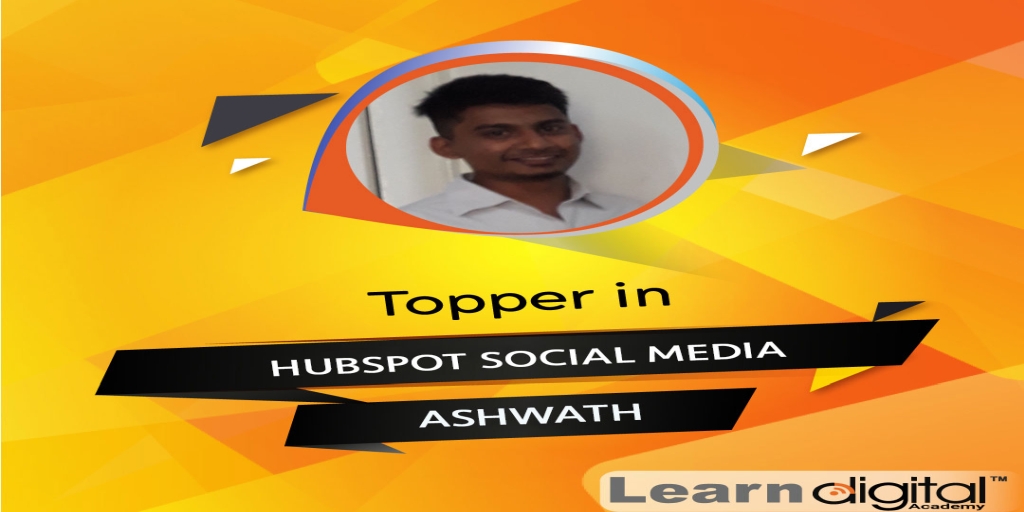 LearnDigitalhq's tweet image. Here we Congratulate our student Ashwath for becoming a Topper in Hubspot Social Media Examination.😊#happystudent
Follow @LearnDigitalhq 
Visit us at learndigital.co
#FridayFeeling #learningin2020  #creativeagency #socialmedia #FridayMotivation #branding
