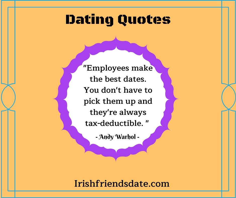 dating_irish's tweet photo. Interesting Dating Quote of the day!

"Employees make the best dates. You don't have to pick them up and they're always tax-deductible."

Dating quotes shared by Irish Friends Date.

https://t.co/DRlxioWbdB

#IrishDatingQuotes #IrishDating https://t.co/9HiXr18Xda
