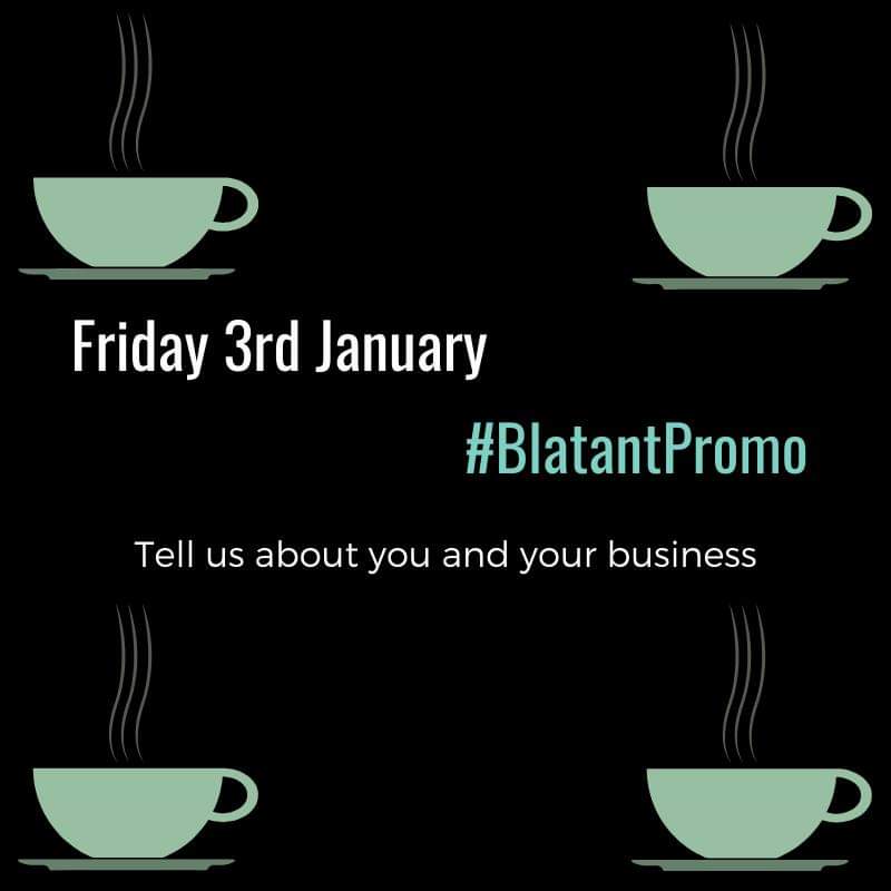 Friday 3rd Jan

Good morning #TBC friends #TheBusinessCafe is now #open for #friendship #support &amp; #conversation
This post is all about you &amp; your #blatantpromo 
So proudly tell us what you do: facebook.com/groups/Tbusine… what you offer &amp; the #newclients &amp; #sales you're looking for