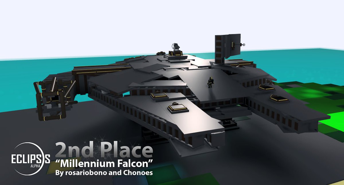 EclipsisGame's tweet photo. 🎉Check out the winners of our latest build contest!

🏆1st "Warhammer 40k" by Pro416 and @RPigowl
🏆2nd "Millennium Falcon" by rosariobono and Chonoes
🏆3rd "Frigate, Warhammer 40k" by Muthshizuki
🏆4th "U.S.S. Bruh" by @TheFatPurplePi1

Got your own cool creations? Post below! https://t.co/SWjAp2oOJ0