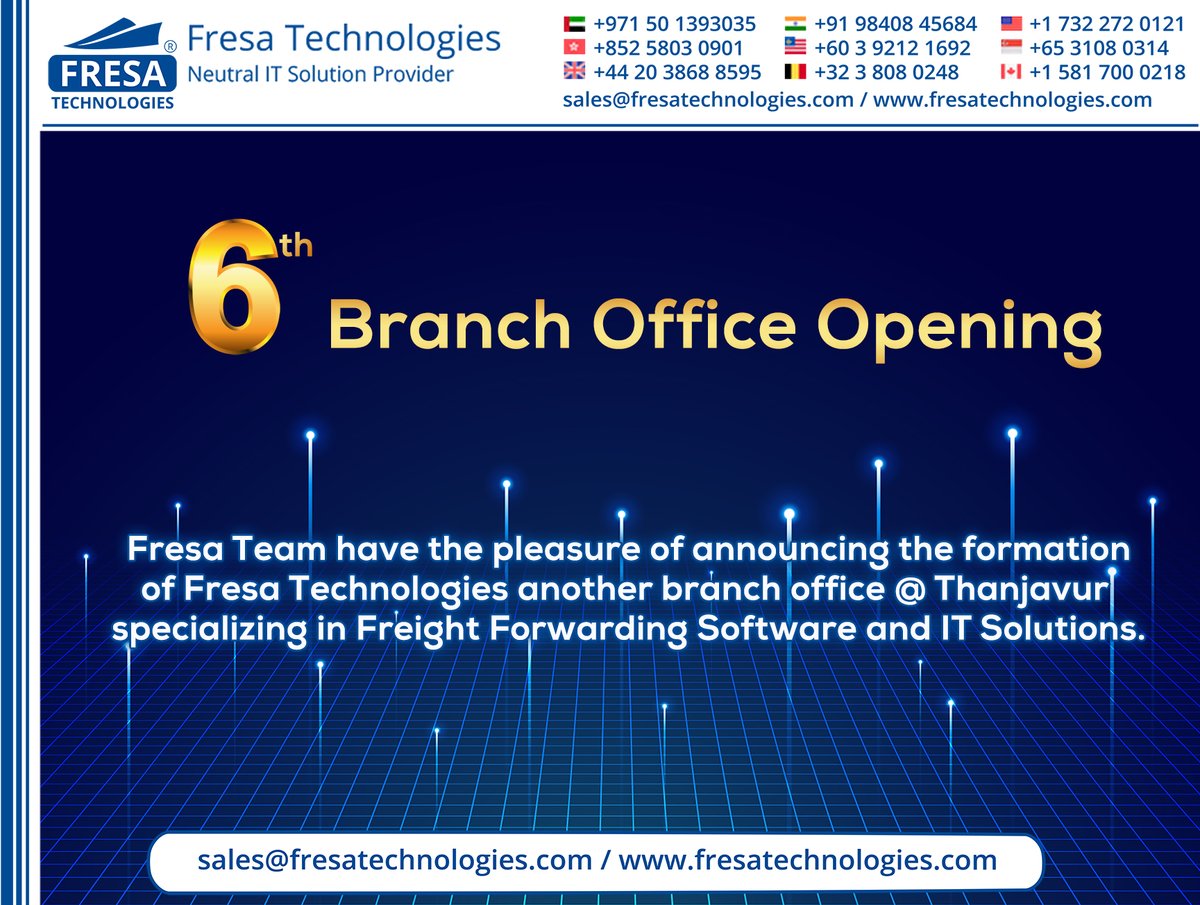 fresatechnology's tweet photo. #Open_source_freight_forwarding_software
#Software_for_freight_forwarding_companies https://t.co/a6kKMfm4i8