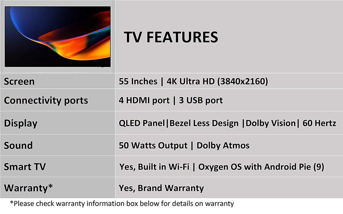 Trickyo1's tweet photo. Let's celebrate the new year with OnePlus 138.8 cm (55 inches) Q1 Series 4K Certified Android QLED TV 55Q1IN-1 (Black) (Without Stand).

https://t.co/n0OSgFyH1Y

#EnjoyTheShow #AwesomeCityClub #awesome #GreatestOfAllTime #Black #available #FunFriday #Buynow #LimitedEdition #LED https://t.co/IVTanuGkne