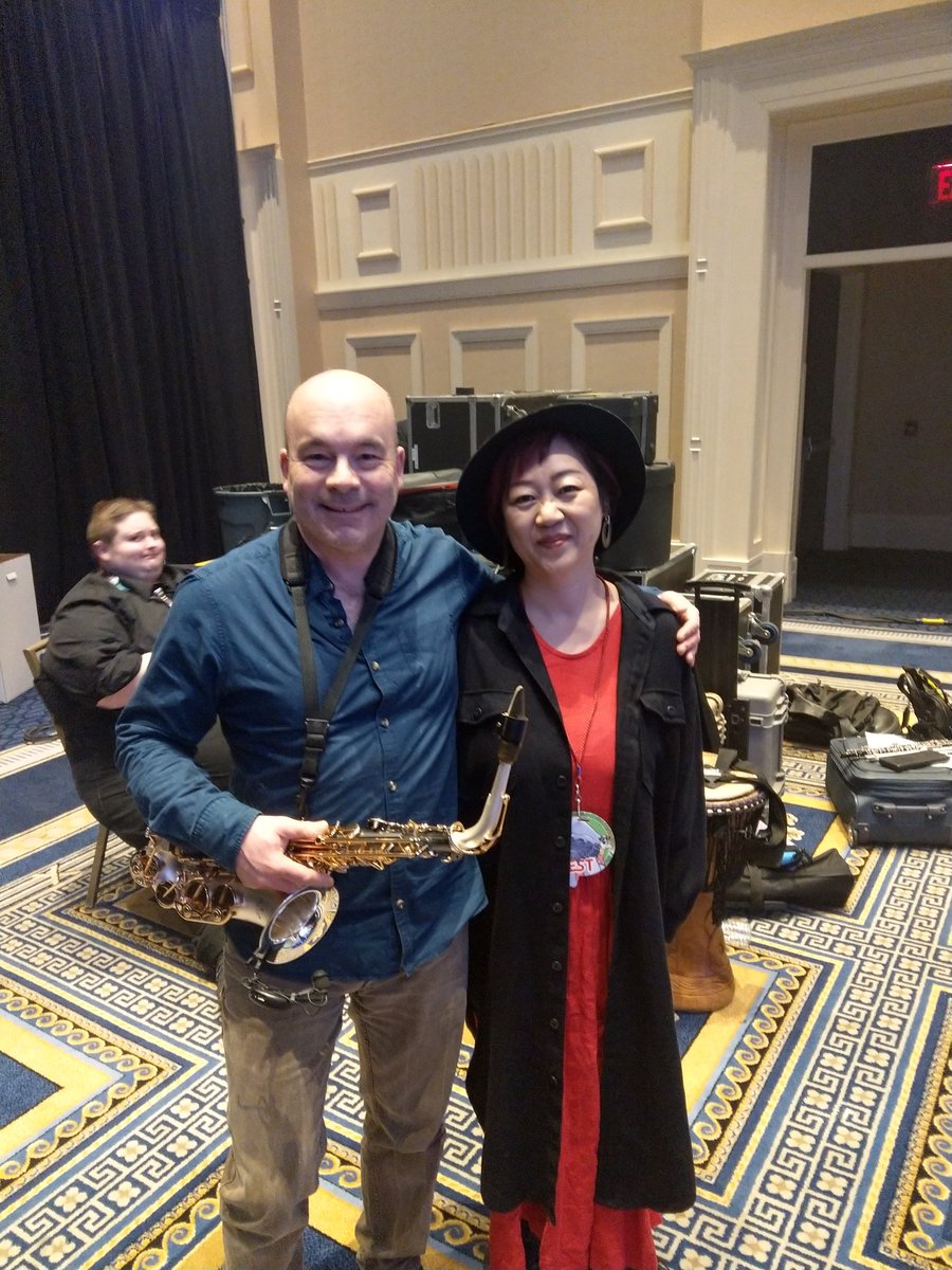 藤田晴美 Fujita Harumi Thank You David Wise It Was Great To Meet You ドンキーゴングの作曲者 デビットワイズ氏のコンサート前の サウンドチェックを見学させてもらった Great Composer 私のためだけの ドンキーゴングのテーマを演奏 と