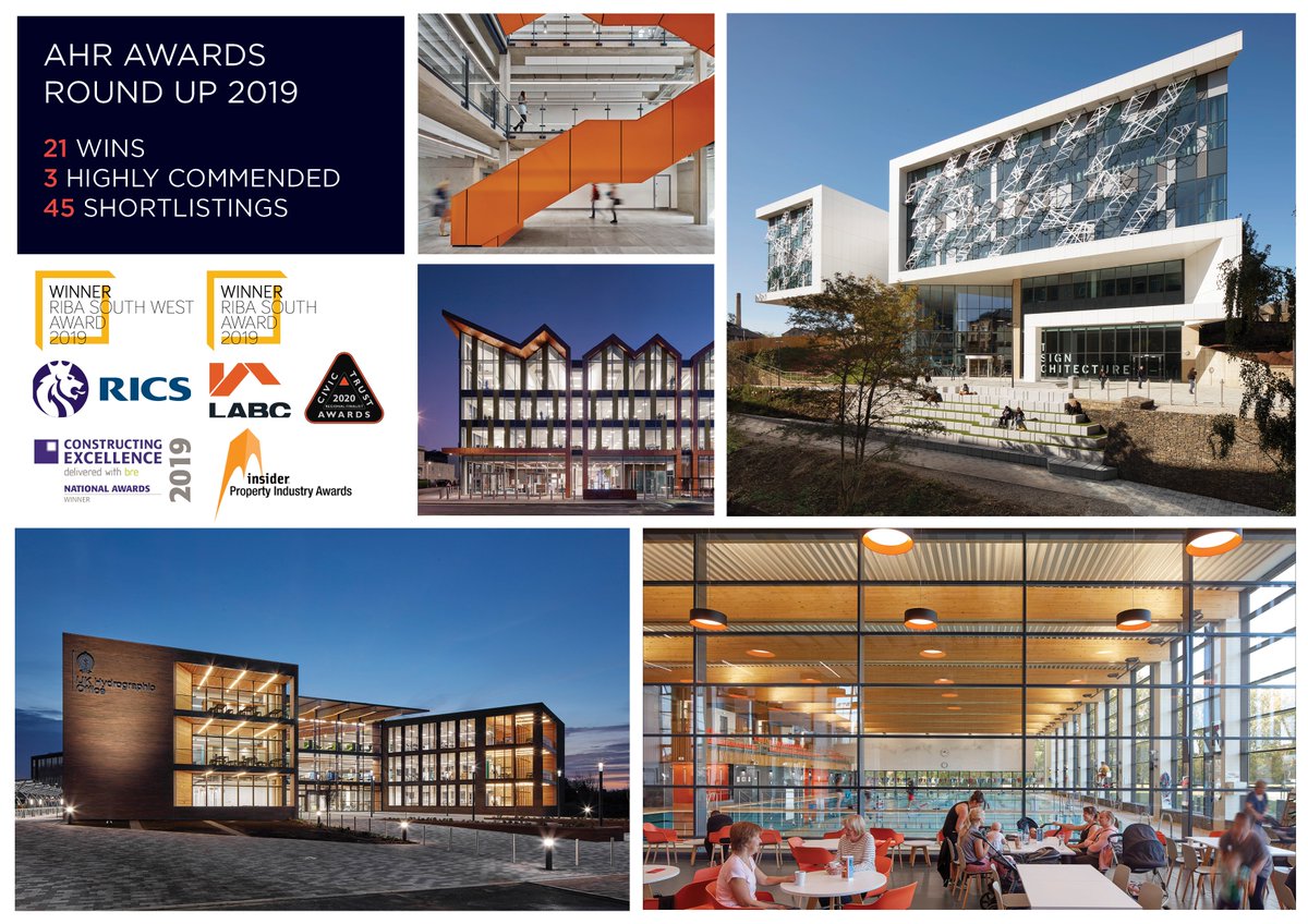 Looking back on 2019, we are proud to have achieved 21 award wins, 3 highly-commended projects, and 45 award shortlistings, across a range of sectors and locations. Here's to further success in 2020! 🏆 

Learn more about our 2019 awards here: ahr.co.uk/Award-Wins-2019