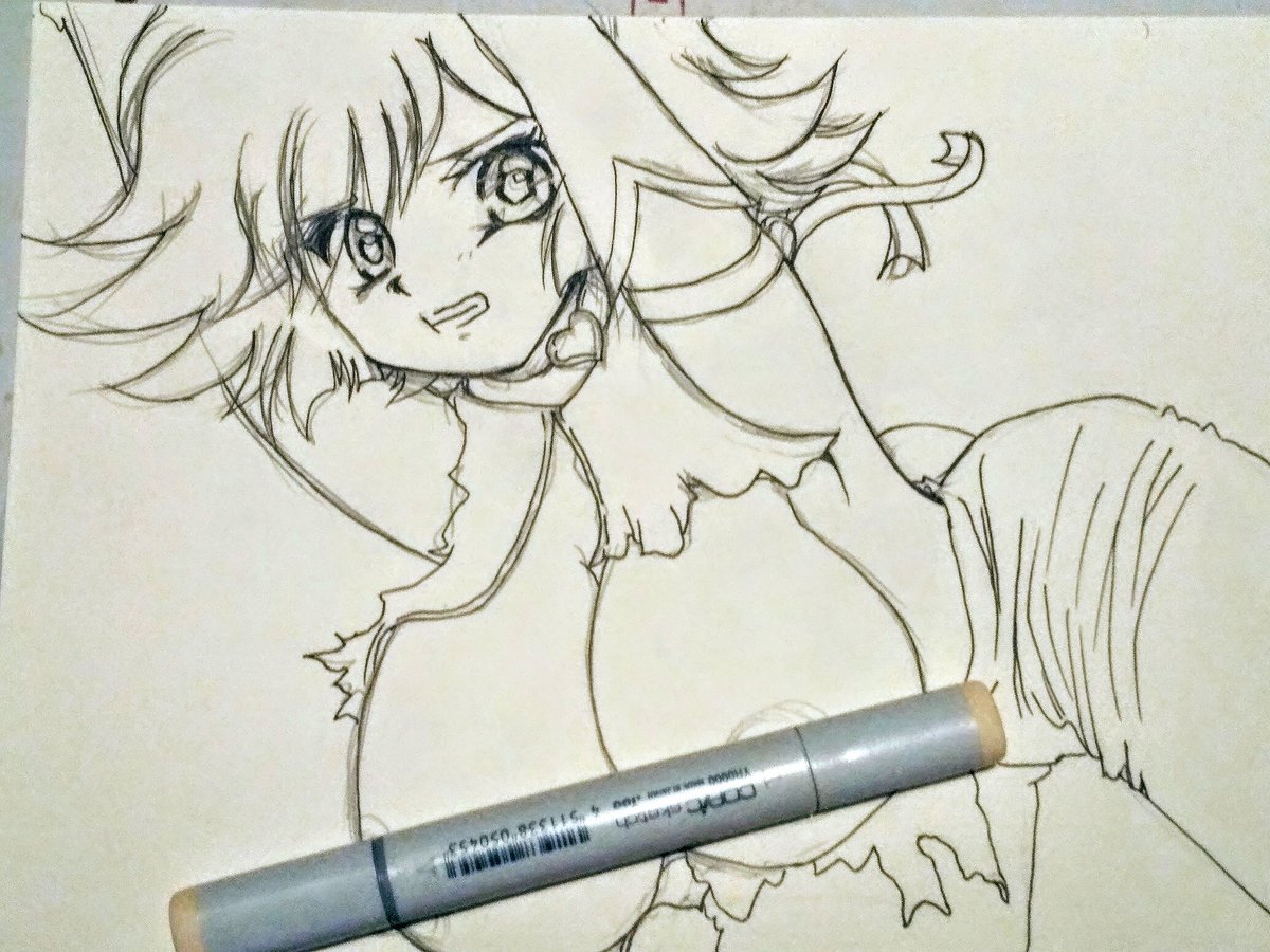 はち猫 ハニーフラッシュ レ お絵かき途中 キューティーハニー 絵描きさんと繋がりたい イラスト好きと繋がりたい イラスト好きな人と繋がりたい お絵描き イラスト 自作イラスト キューティーハニー