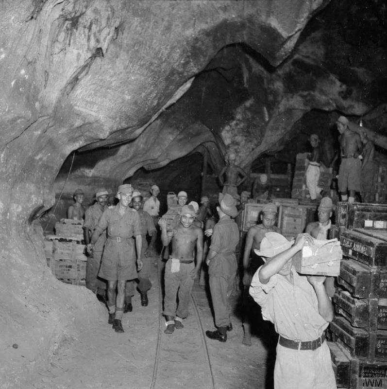 history; batu caves used as japs ammo storage