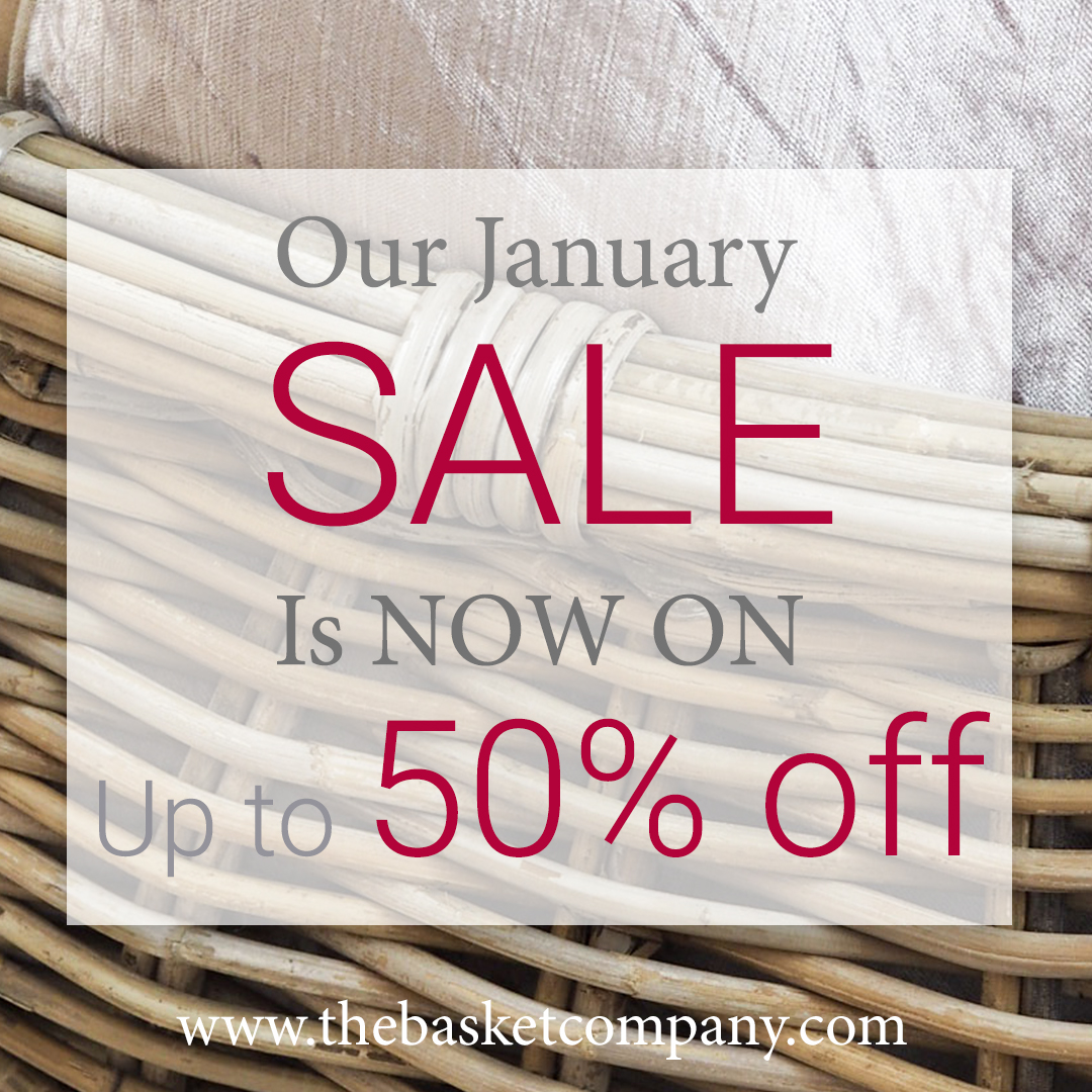 Our #JanuarySale is NOW ON. Browse our wide range of beautifully handwoven wicker baskets and receive up to 50% off! bit.ly/2FjbrxM

#Sale #NewYear #NewYearNewYou #OrganisationHacks #InteriorDesign #WickerBaskets #StorageSolutions