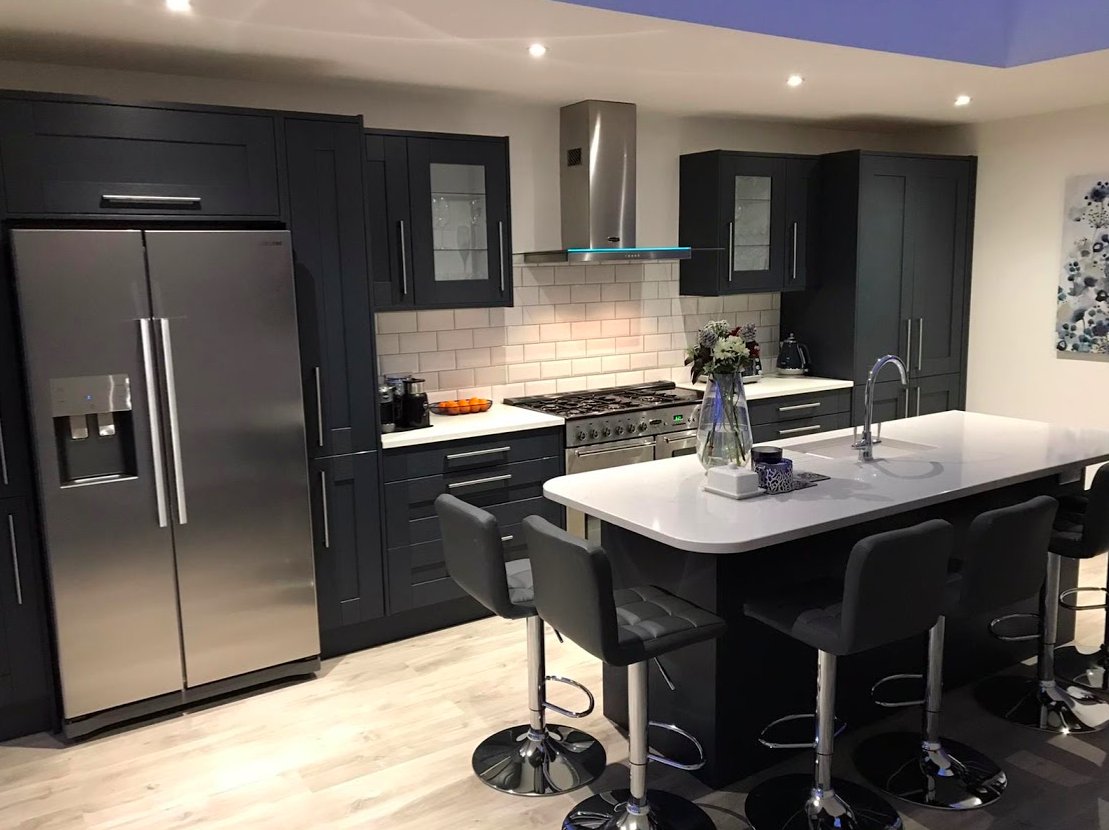 Benchmarx Kitchens Joinery On Twitter Bringing In The New Year With This Beautiful Sherwood Midnight Blue Kitchen Straight From Our Petersfield Branch Fitted By Matt Clark From Mjc Carpentry Perfect Space