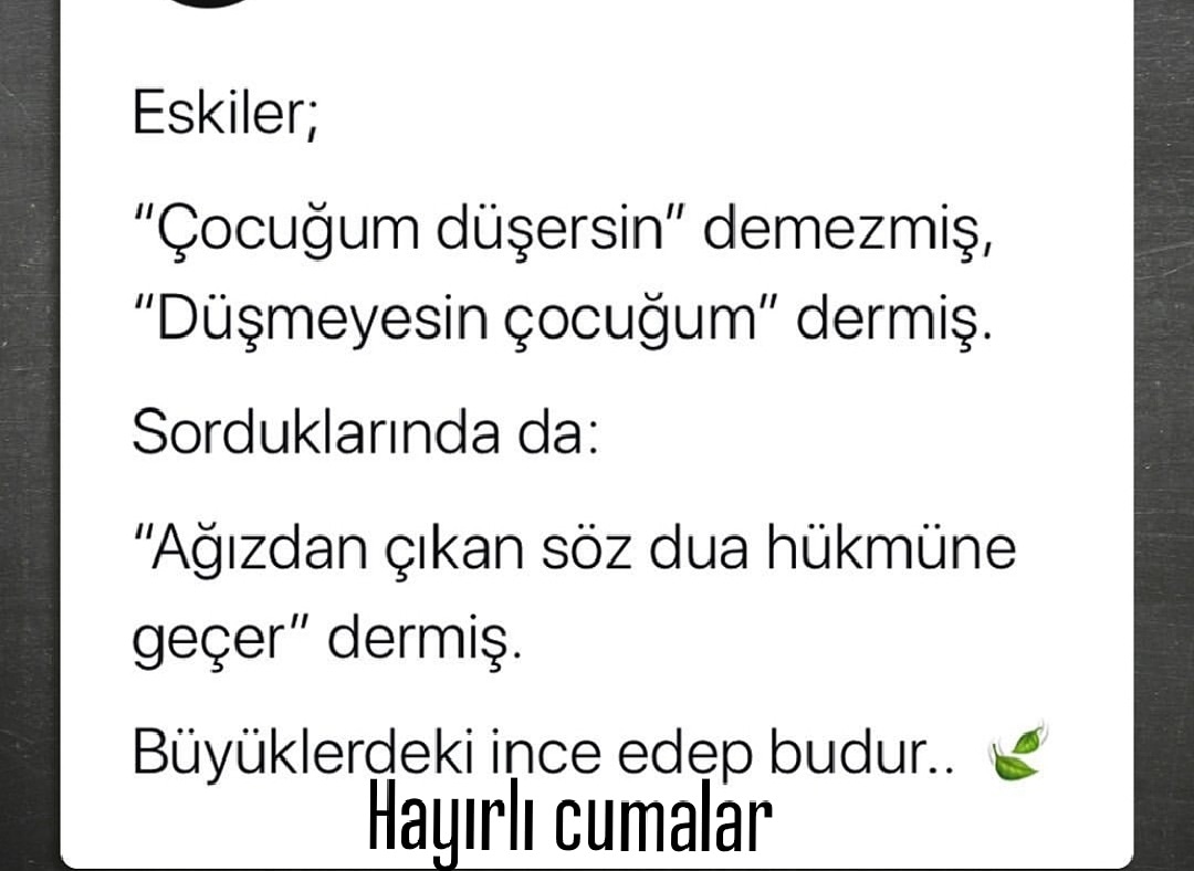#HayırlıCumalar