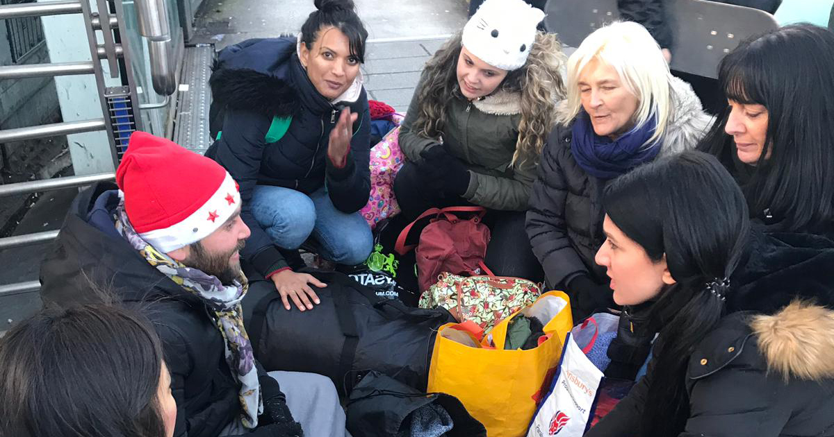 FrankhamGroup's tweet photo. On Saturday 14th December 2019 Kaye O'Brien and Maria Smith from Frankham took part in a charity event called 'Back to Kindness'. The charity asks for donations of rucksacks full of essentials to be distributed to homeless people... More info here: https://t.co/oqtXYU1s0R https://t.co/vdQZlLAbVR