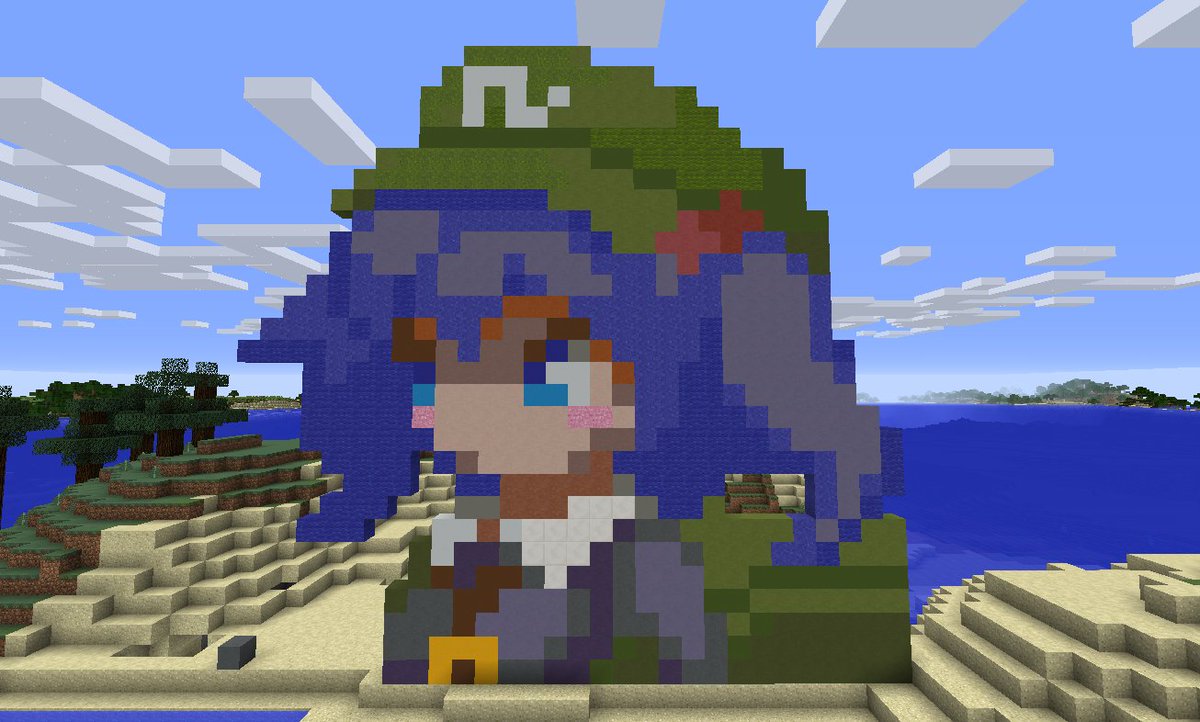 Sleepy Scripty Touhou Luna Nights Nitori Sprite In Minecraft 東方ルナナイトのにとりちゃんはマインクラフトにいます Touhoulunanights Minecraft 河城にとり