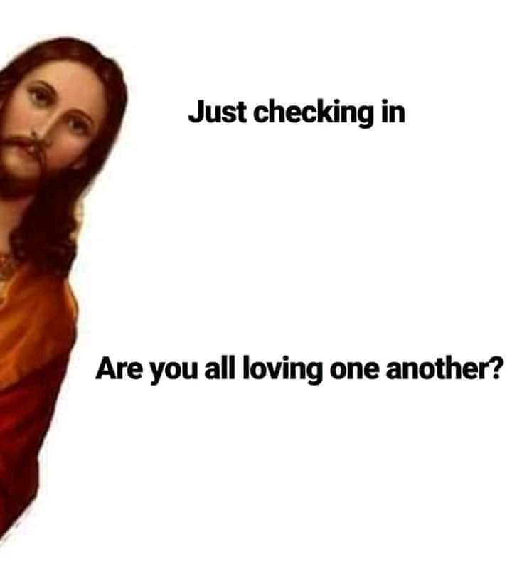 opentablelgbt's tweet photo. Just checking in... (John 13:34)
#ANewCommandment #LoveWins https://t.co/JKrHKiPeBT