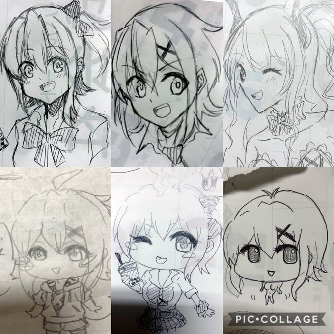 地元の友人宅で朝まで推しを描き合いっこしてめちゃめちゃ可愛い切ちゃんたくさん恵んでもらって最高の三が日だった...切歌てえてぇ切歌...???? 