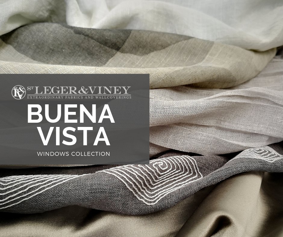 STLEGERANDVINEY's tweet photo. St Leger &amp; Viney  Buena Vista, is a  collection for windows. Decorative wide-width sheers, semi-sheers and drapery qualities for a beautiful outlook! See the range here: https://t.co/QVz3xXEfbv

#windows #curtains https://t.co/A7tYYjRvrA