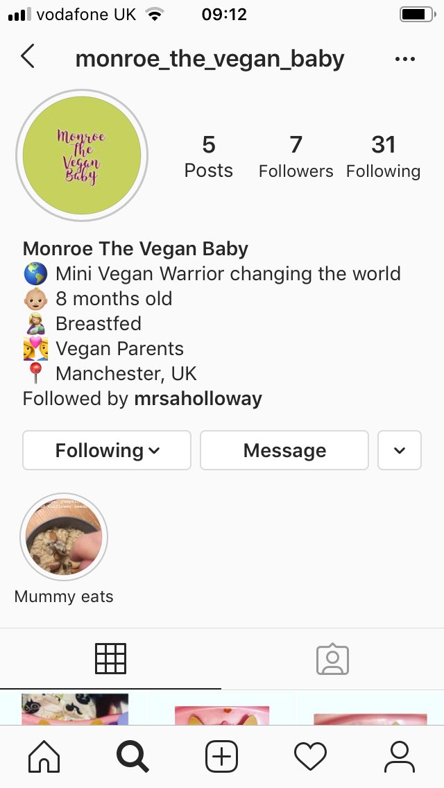 Morning guys! If you are raising your babies vegan but struggle for meal ideas, please give monroe_the_vegan_baby on insta. My wife created the account for our 8 month old girl who is absolutely thriving 🤘🏻❤️👶🏻 #veganbaby #GoVegan #vegankids #vegan