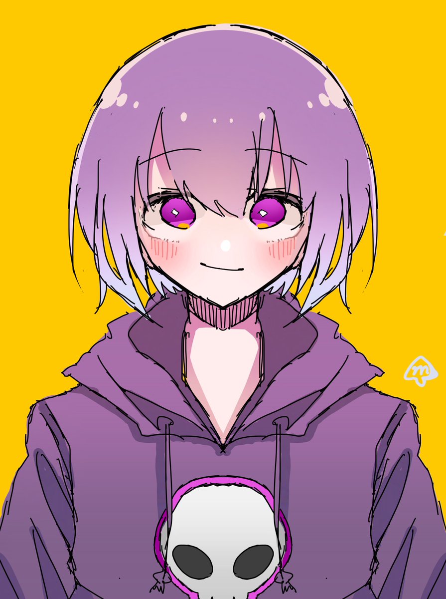 しにがみあーと 対称定規にハマってこのポーズしか描けなくなった えのきのイラスト