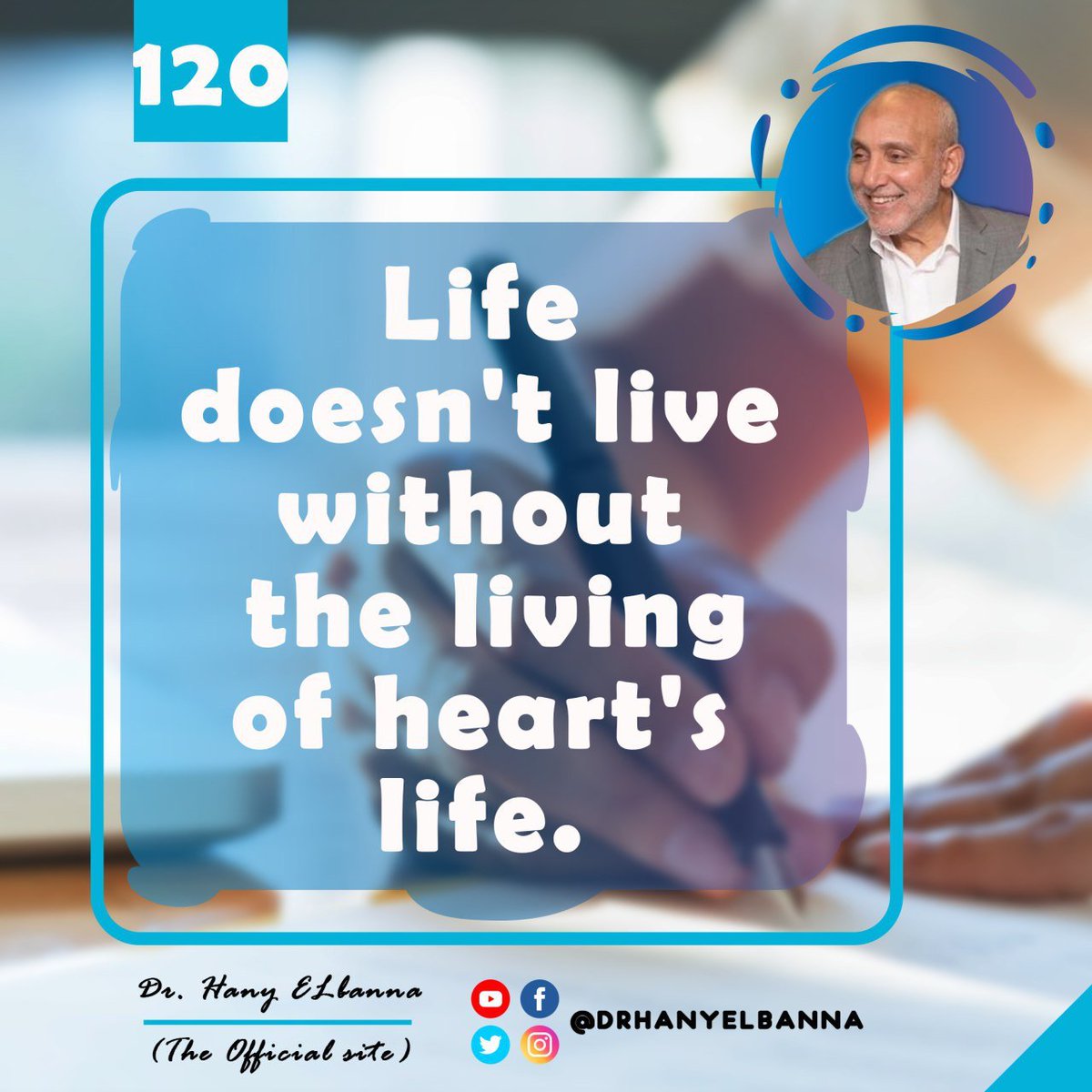 drhanyelbanna's tweet photo. 120- "Life doesn't live without the living of heart's life."
Dr. Hany Elbanna
#Dr_Hany_Elbanna #change #be_a_leader #decision_maker https://t.co/anjbvxzccu
