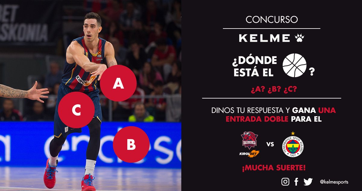 Kelmesports's tweet photo. CONCURSO | ¿Quieres vivir el próximo partido de la @EuroLeague? Adivina dónde se encuentra el balón y podrás conseguir 2 entradas para el @Baskonia vs @FBBasketbol. 👉 Condiciones: síguenos, comenta y da RT. #GoazenBaskonia 🔴🔵

Bases legales. ➡ https://t.co/Tz261YhlNA https://t.co/QTRO7SQOfR
