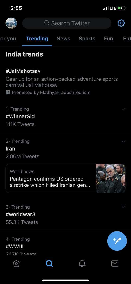 ChaklanJc's tweet photo. @RealVinduSingh ye lo 25 minutes mein no.1 despite other major trends of today #WinnerSid https://t.co/BhC1d42xRg