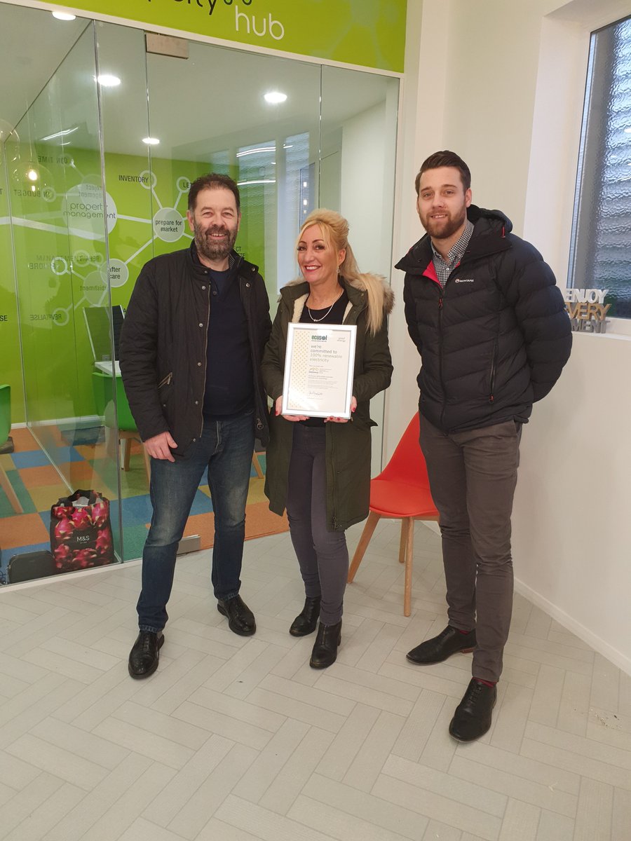 EcusolLtd's tweet photo. Our Head of Operations, Carl Lillico, has had a busy 2020 so far. Here is Carl presenting Woodvale Properties with a certificate to celebrate the business' commitment to 100% renewable electricity at a lower cost!

0191 228 6596
info@ecusol.com
https://t.co/58Uhi3hZJX

#energy https://t.co/qtCOswk3iw