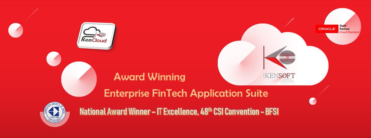 KensoftCloud's tweet photo. #Kensoft is recognized by #Oracle for qualifying on the #EnterpriseCloud platform with their #AwardWinning flagship #RetailLending product for all kinds of #HomeLoans with #colending &amp; advanced #recovery modules integrated with financial #DSS! #Fintech #BFSI https://t.co/bAn51RrILq