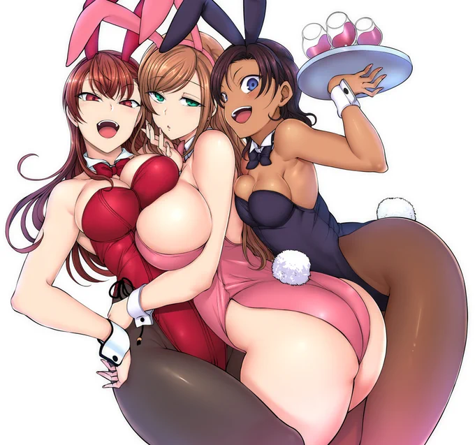 感謝イラストが描きあがるまで数日かかりそうなので、昨年描いたイジラレバニーガール置いときますね。多謝です! 