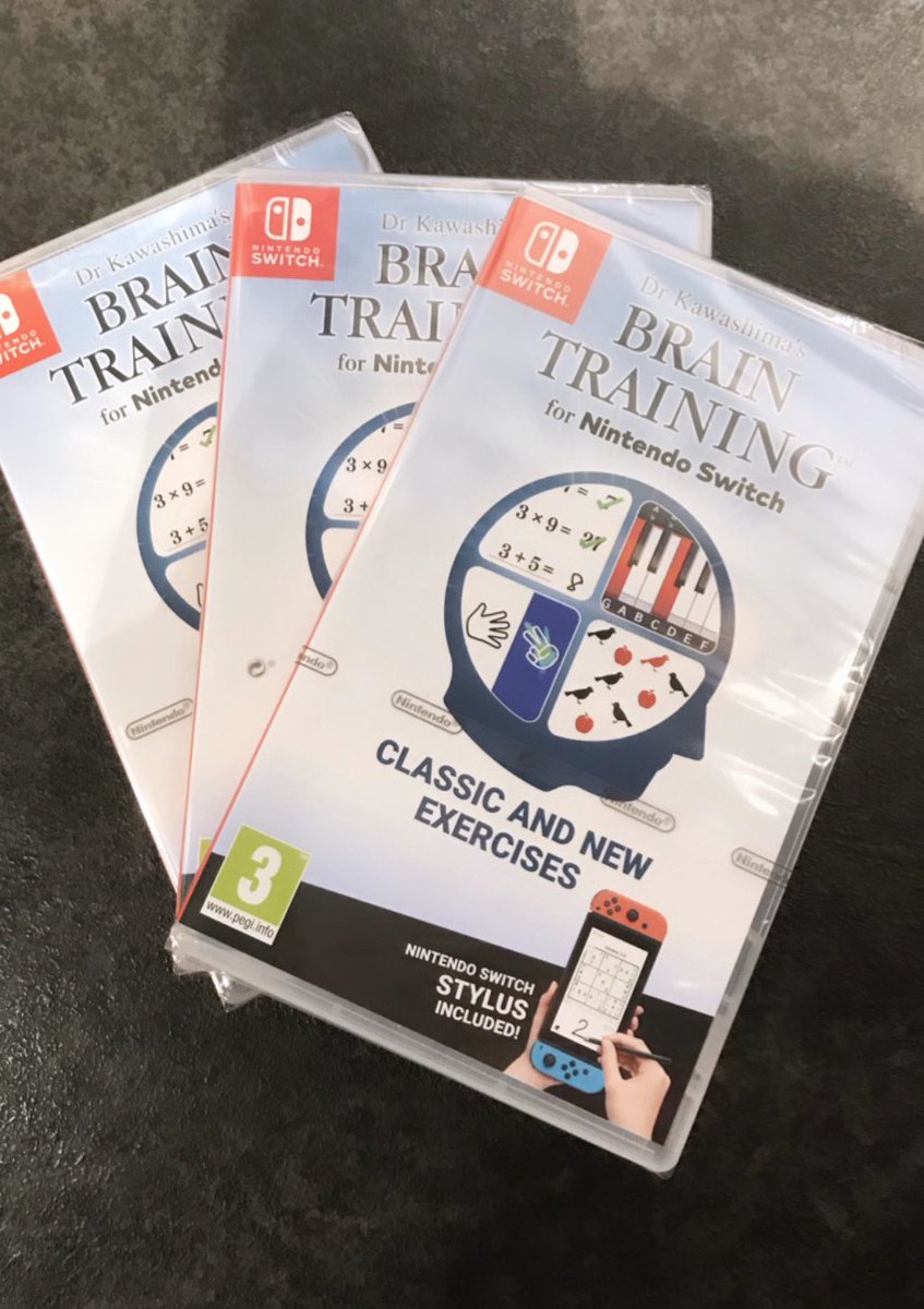 GAMEPreston's tweet photo. Looking for a way to sharpen your senses in 2020? Well, Dr. Kawashima’s #BrainTraining is released on #NintendoSwitch today! Find out how old your brain is and remember #ItsCheaperWhenYouTradeIn
@wi11em74 @davidwilson667 @RichardAlderso6 https://t.co/sqKMJy26Uj