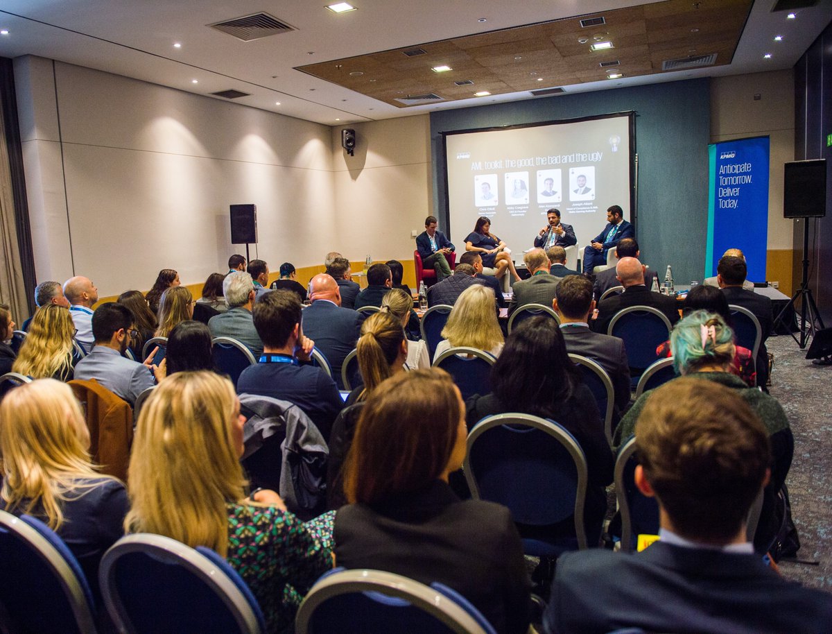 KPMG_Malta's tweet photo. In an AML-focused session, Chris Elliott, Abby Cosgrave, Joseph Attard, and KPMG’s subject-matter expert Alex Azzopardi addressed AML/CFT regulations, delving into the challenges and practicalities therein.

#KPMG #Gaming #eSummit2019 https://t.co/DDy0Qf5btY