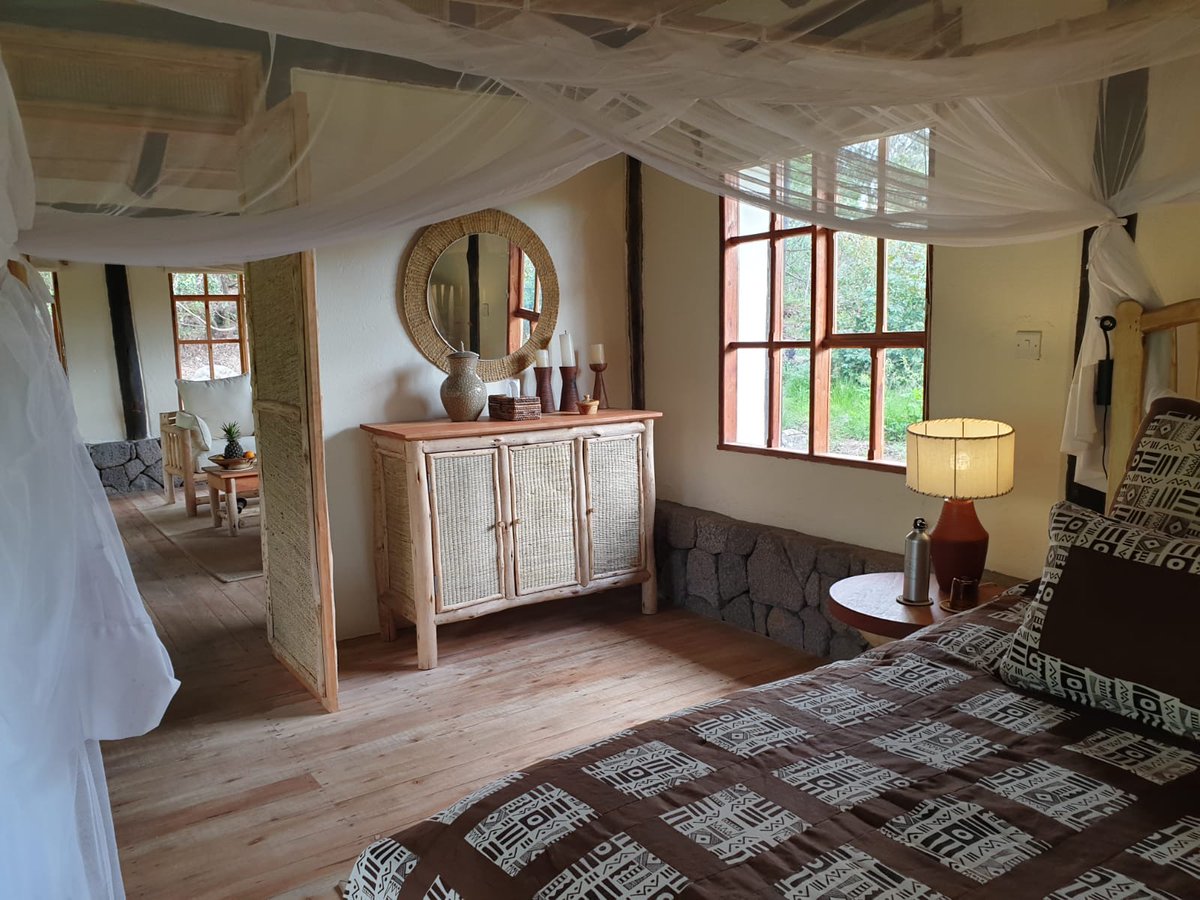 VolcanoesSafari's tweet photo. The luxury bandas of #MountGahingaLodge reflect the magic of the aesthetic traditions of the #Bufimbira people, with their distinct colours, so you'll have an inspired stay.
Learn more: https://t.co/fm0LlaBM3z https://t.co/p3lNpV2E9h