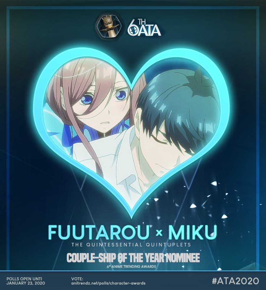 Couple-Ship of the Year Nominee:Fuutarou x Miku (The Quintessential Quintup...