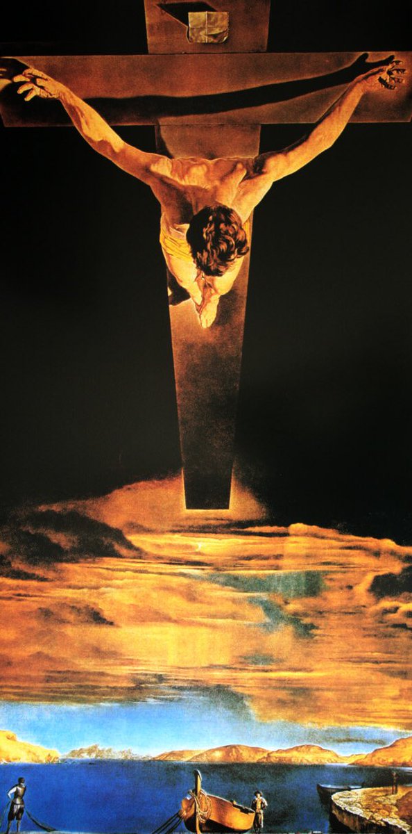 OuchikhKarim's tweet image. Salvador Dali, Le Christ de Saint Jean de la Croix, 1951.