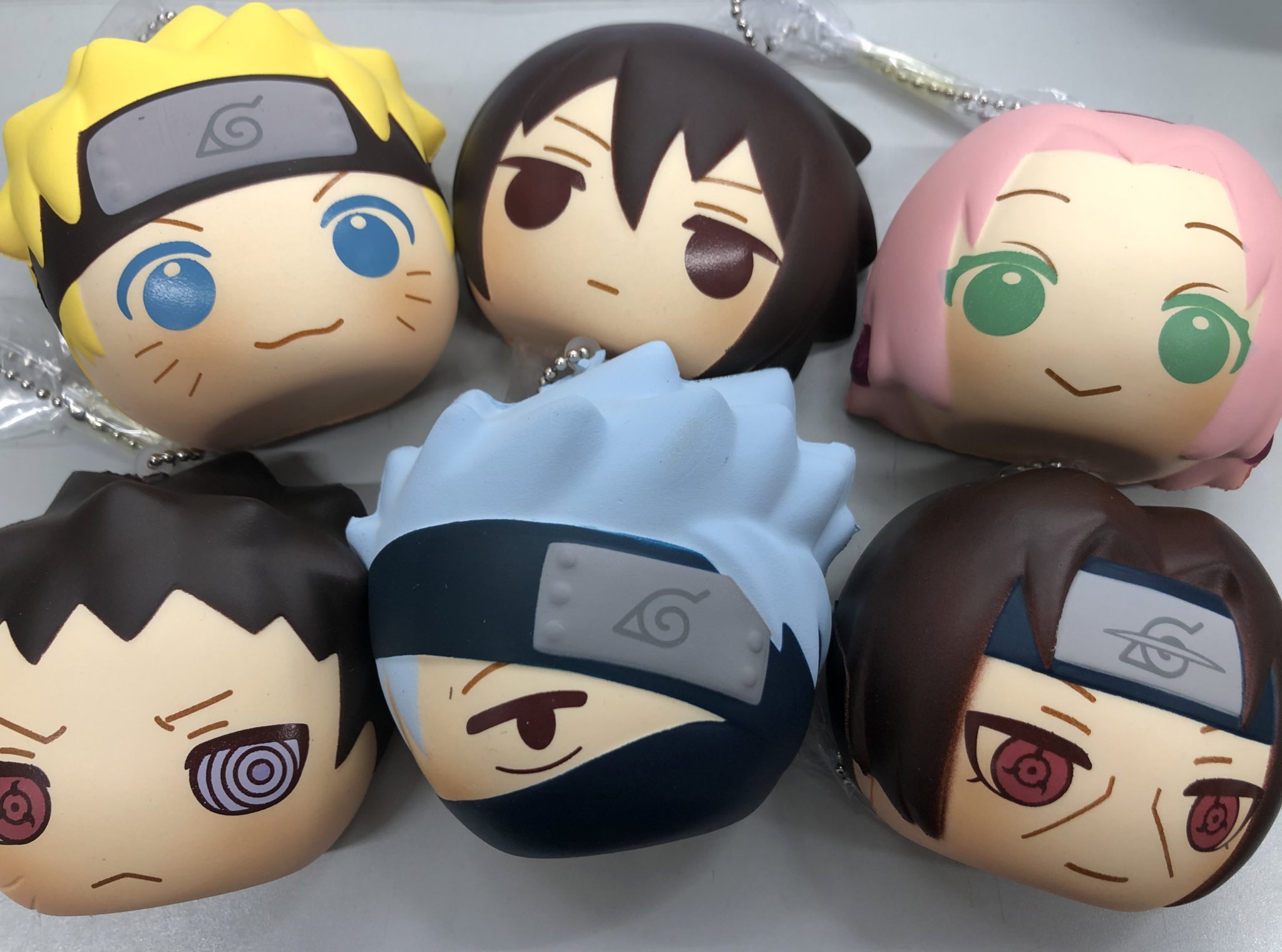 NARUTO ふかふかスクイーズパン ナルト・カカシ・オビト・イタチ