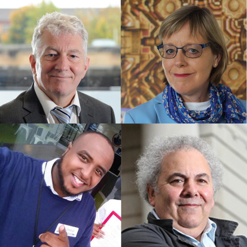 cardiffuni's tweet photo. Many congratulations to Professor Phillip Jones @WSofArchi, Professor Ian Weeks (School of Medicine), Professor Sophie Gilliat-Ray @CUHistArchRel &amp; @AliAbdi_ @CommunityGtwy recognised in the #NewYearHonours 👏 👏 https://t.co/a1LsP5mxC1