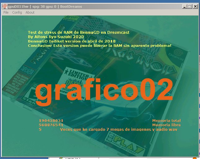 alfonsryo's tweet photo. Había problemas con el port de @bennugd de Dreamcast con la gestión de la RAM que no podías cargar más de los 16mb porque no liberaba. Con la última versión de Indiket creo que demuestro que sí que va (esperé hasta que moviera unos 800mb). #DreamcastDev
https://t.co/avkfCVE3ST https://t.co/FlO56z22MM