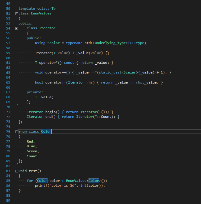 hugoamnov's tweet photo. Handy little C++ trick of the day https://t.co/aY4s9Yae9a