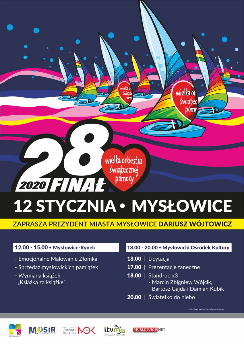 WOŚP zagra w Mysłowicach! 
bit.ly/35fncQs