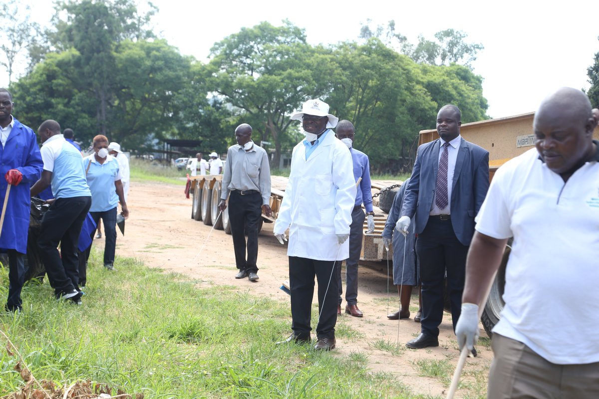 The Ministry today held its first Clean Up Campaign for 2020 at the Management Training Bureau.