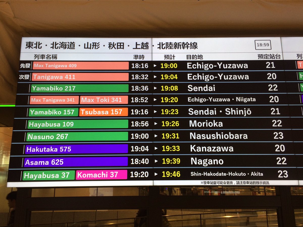 新幹線 東京駅に見たことないLCD発車標がある