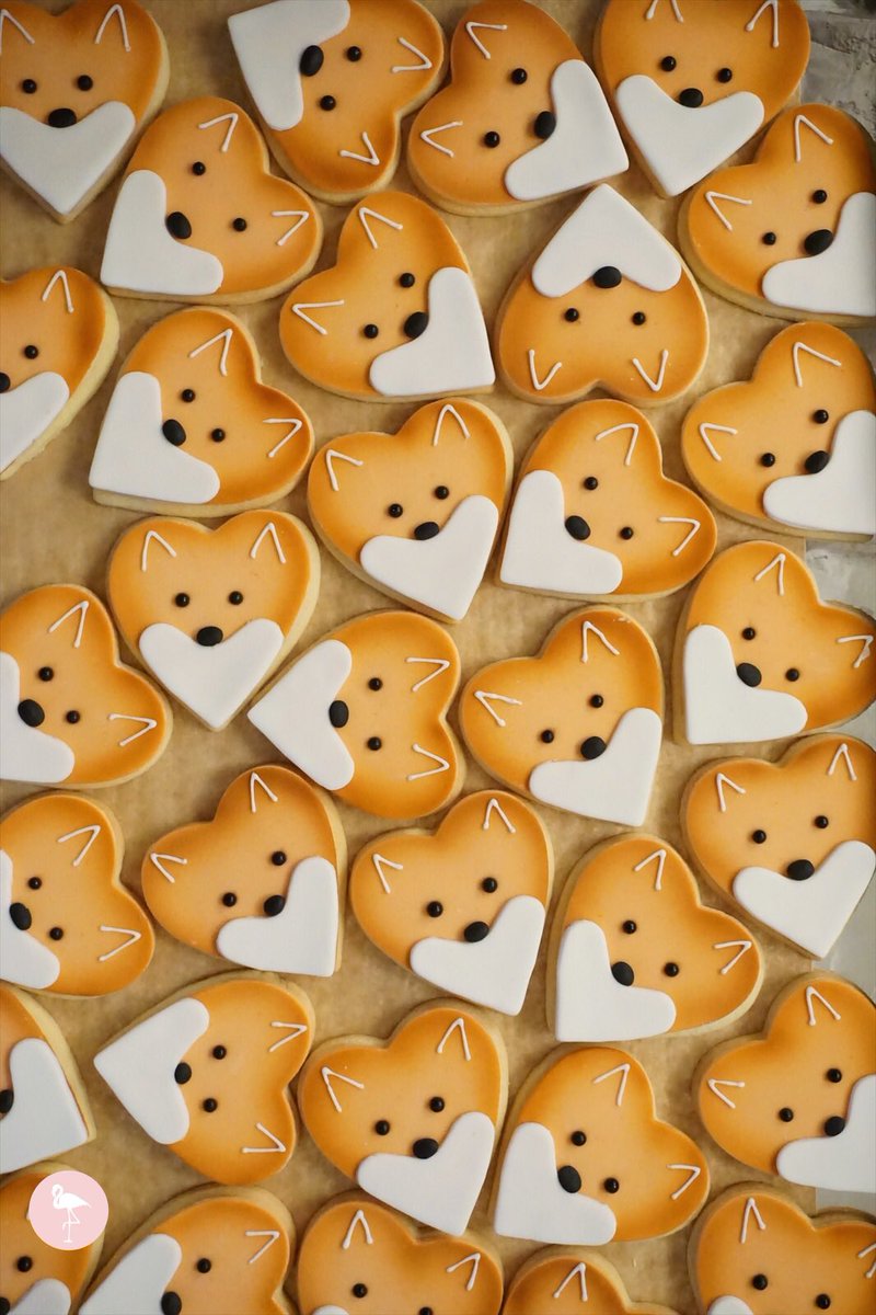 flamingobake's tweet photo. Congratulations to Mr & Mrs Fox who got married @PrioryCottages on NYE! They asked us to make these adorable #foxbiscuits for each of their guests too 🦊 #weddingideas #weddinginspo #wedding #weddincake #weddingfavours https://t.co/bH8nLVHle2