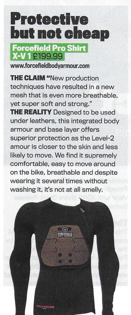 Forcefield Another Excellent Review Of The Pro Shirt X V Thank You Ride