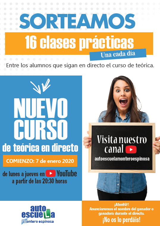 ameFuenlaCentro's tweet photo. Sigue nuestro Canal y por ser alumno consigue Clases Prácticas de regalo desde el 7 de Enero... https://t.co/DfthvJx2lo
