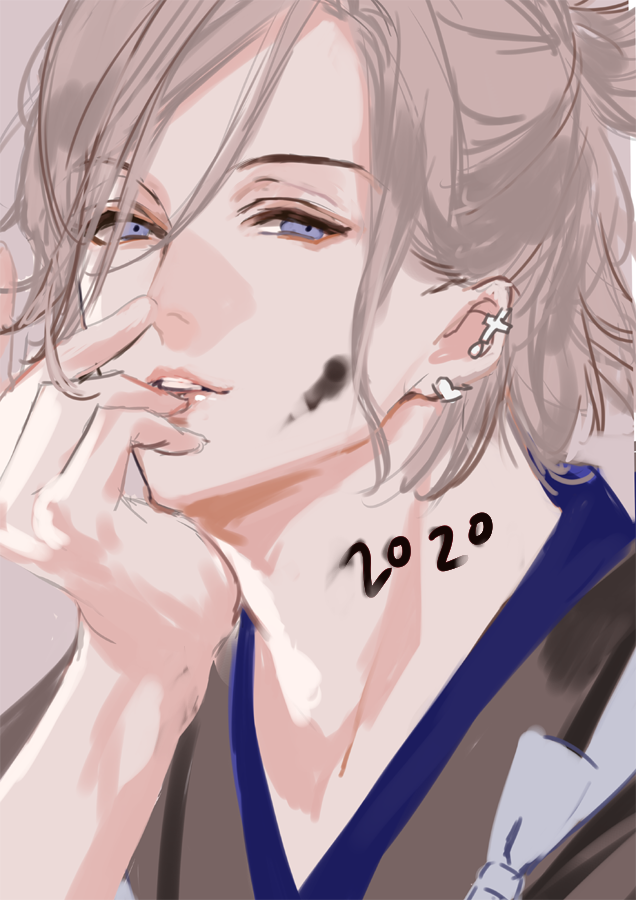 「書き初めに万里～
今年もよろしくお願いします 」|北沢きょう🍠のイラスト